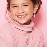Girl Nation triple charm necklace