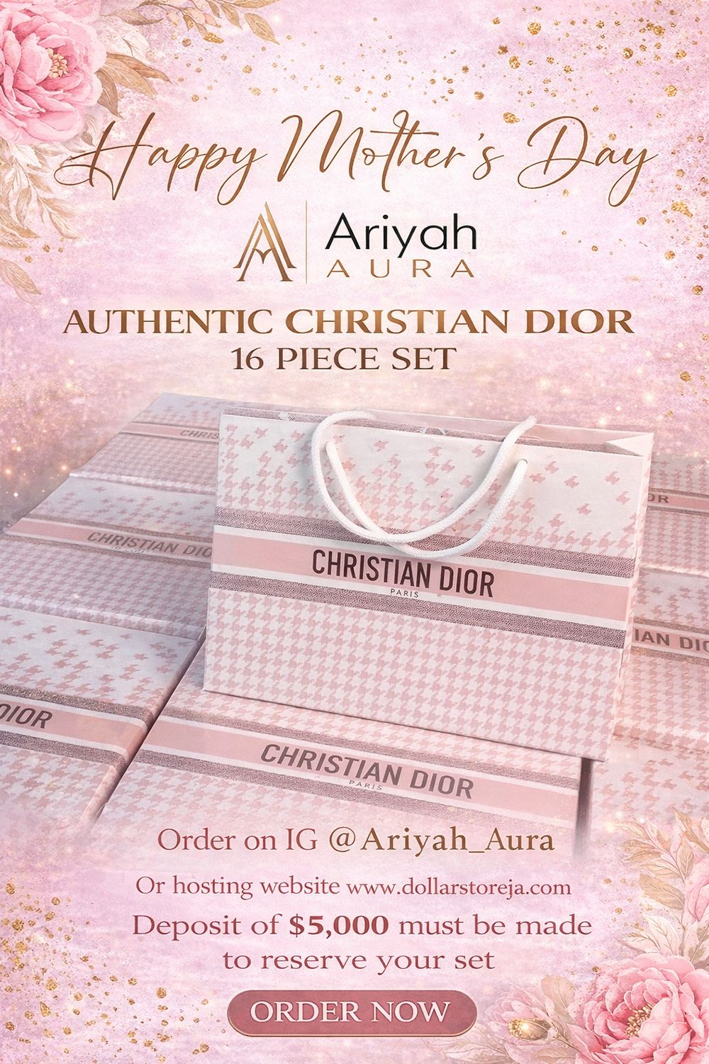 CHRISTIAN DIOR - 16 PIECE SET