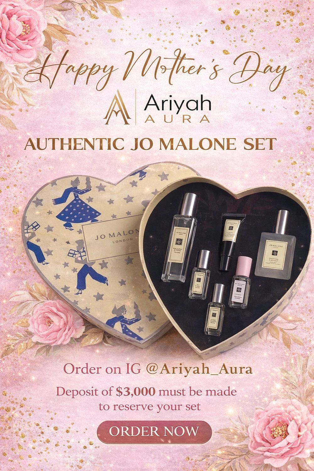 JO MALONE SET - 6 PIECES