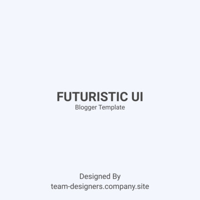 Blogger Template