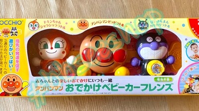 Anpanman 麵包超人細菌小子Dokinchan BB車公仔玩具