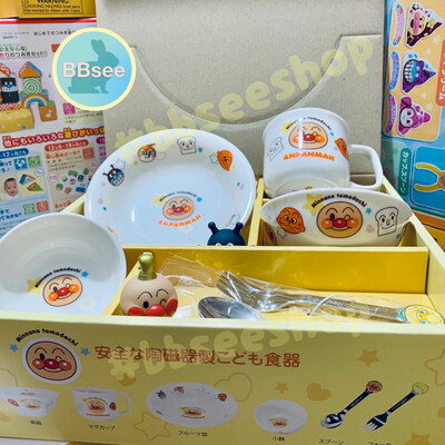 日本製Anpanman麵包超人幼兒陶瓷餐具套裝