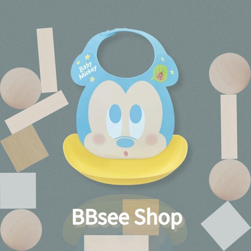 日本製 Disney Baby Mickey 口水肩