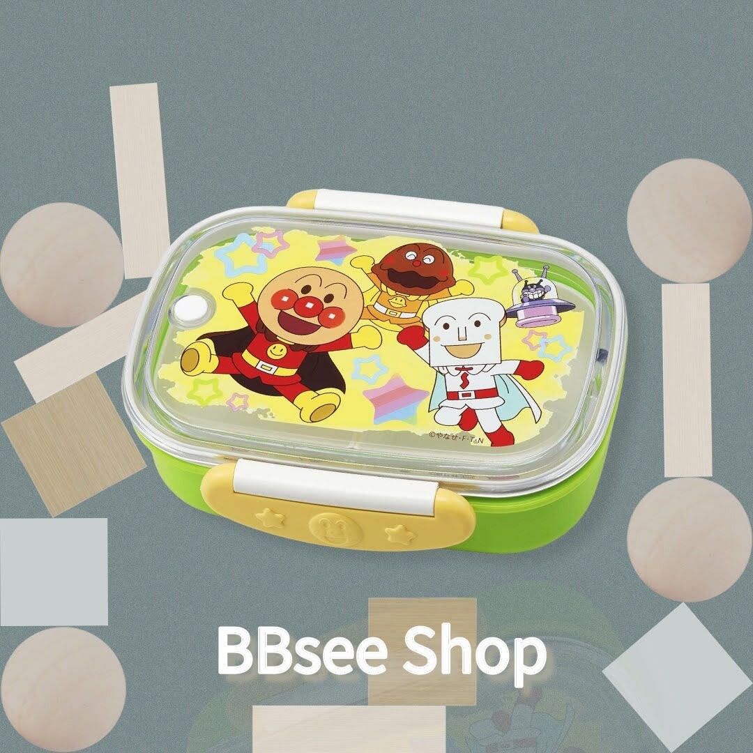 LEC Anpanman 麵包超人日本製食物盒360ml (綠色)