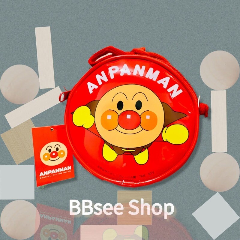 日本製 Anpanman 麵包超人斜揹小袋 紅色