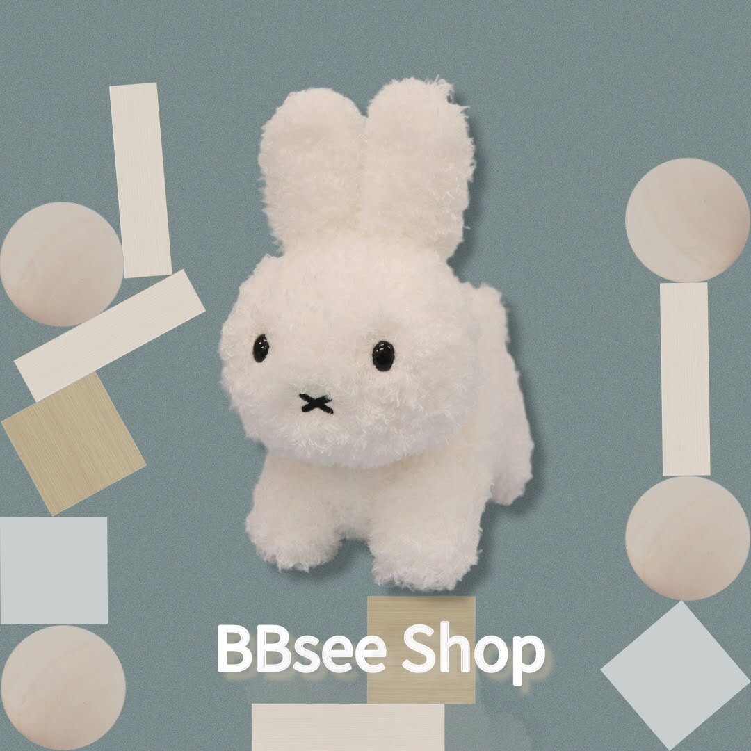 Miffy 公仔 白色棉花糖卷毛款 20 cm (不可食用)