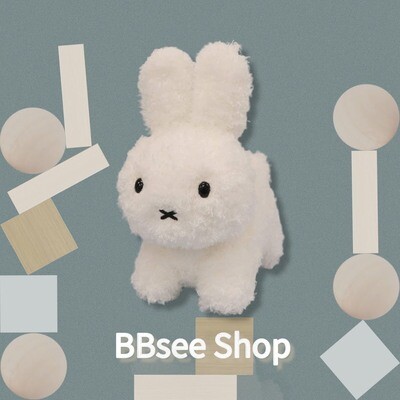 Miffy 公仔 白色棉花糖卷毛款 20 cm (不可食用)