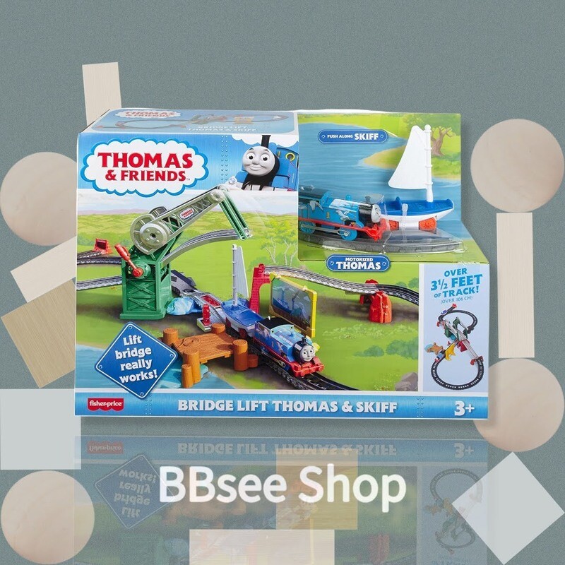 Fisher-Price Thomas &amp; Friends BRIDGE LIFT THOMAS &amp; SKIFF火車帆船連昇降橋路軌套裝