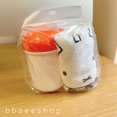 日本製100%純棉 miffy 手巾仔連盒 (藍花裙款)