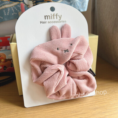Miffy 可愛Mascot Chouchou 立體橡筋頭飾髮箍 粉紅色