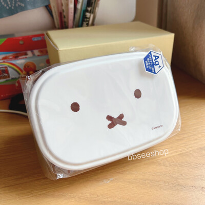 日本製 miffy 銀離子抗菌 長方形 3段 午餐盒 啡色 (480 ml &amp; 300 ml &amp; 180 ml)