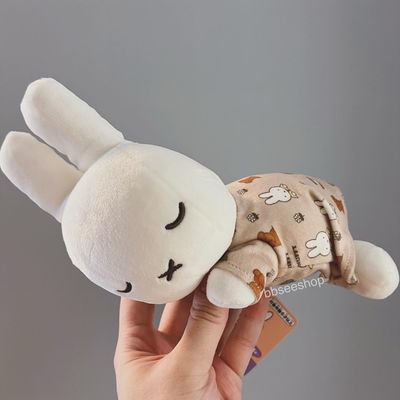 Miffy &amp; Snuffy Sleeping Plush 睡眠毛公仔 19 cm