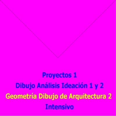 GEOMETRÍA Y DIBUJO ARQUITECTURA 2