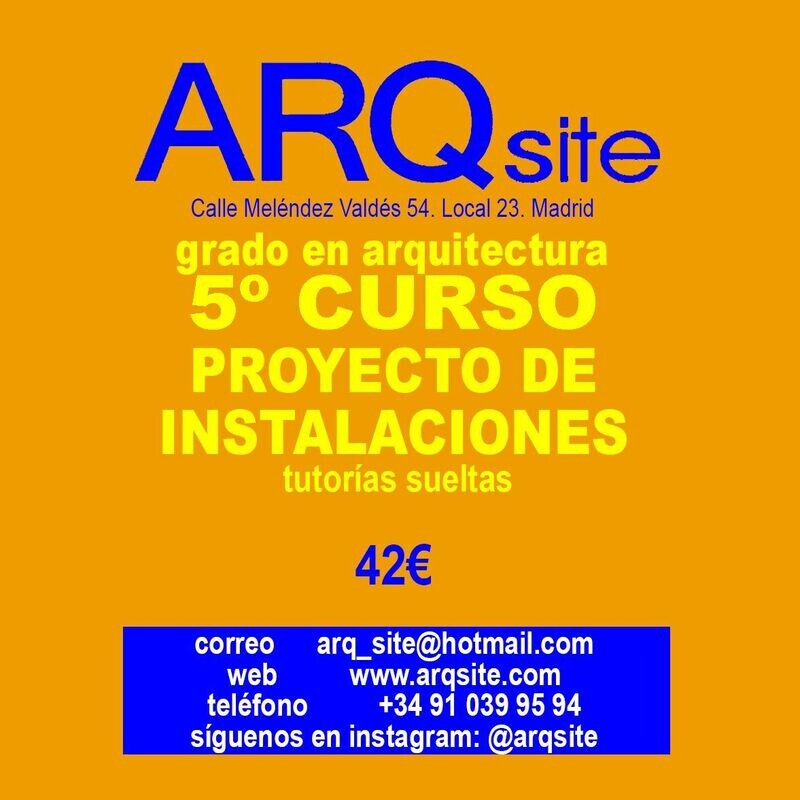PROYECTO DE INSTALACIONES-TUTORÍAS SUELTAS
