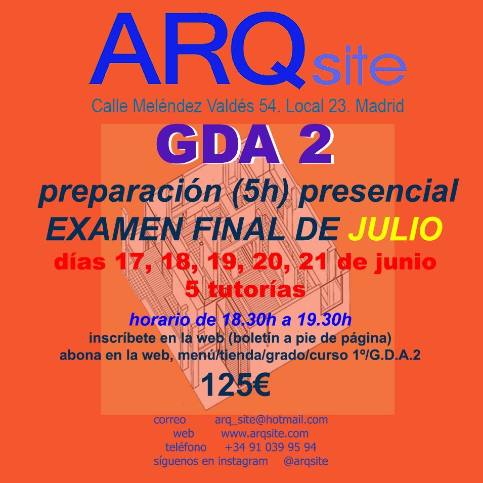 INTENSIVO DE PREPARACIÓN G.D.A.2 - FINAL JULIO PACK 5T