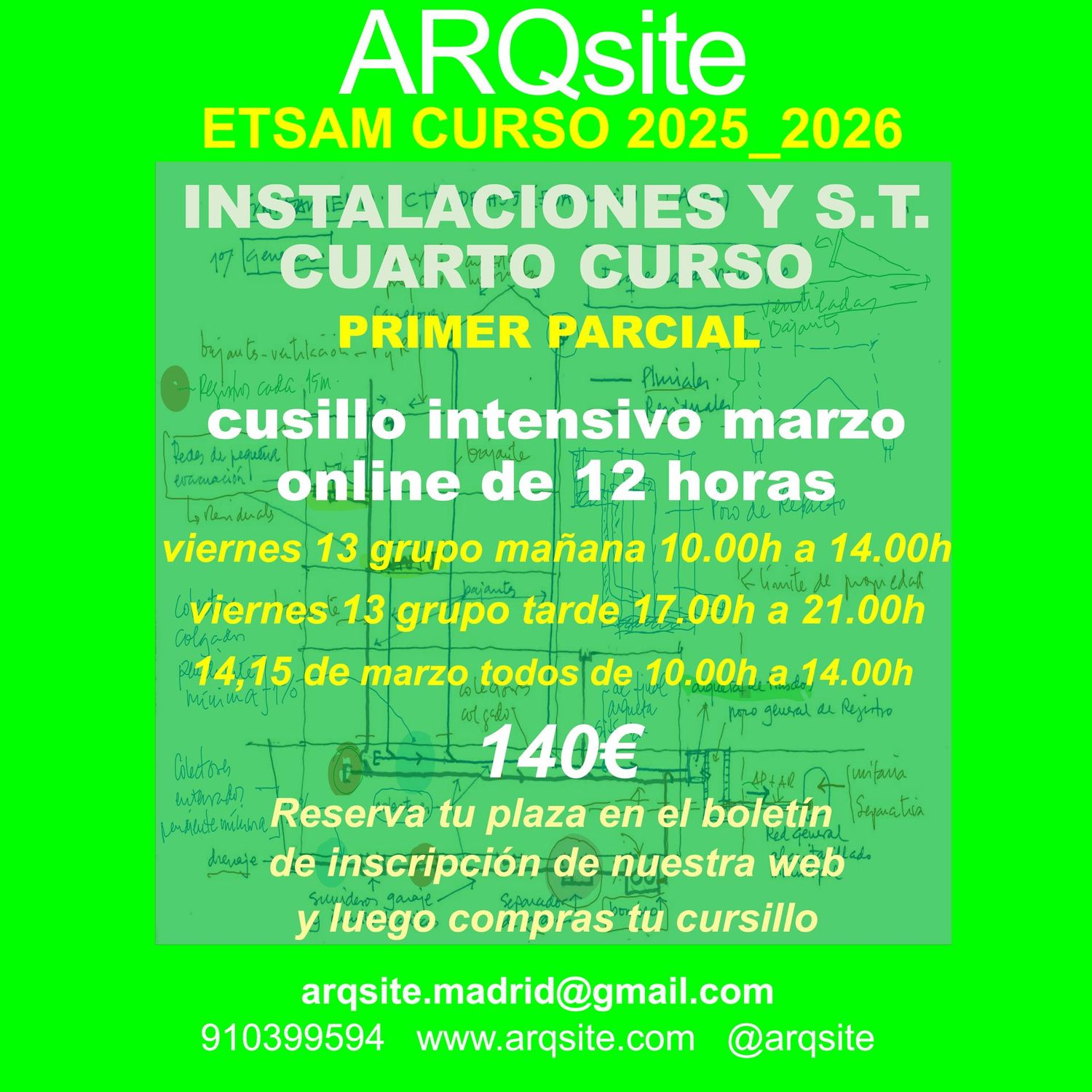 INTENSIVO DE INSTALACIONES Y S.T - PRIMER PARCIAL