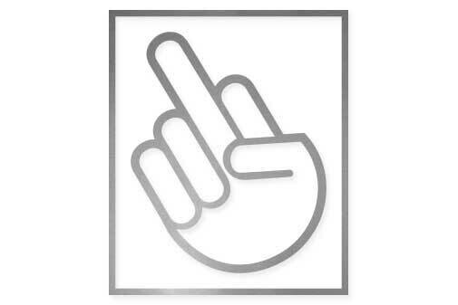Mittelfinger, wer wird denn gleich...