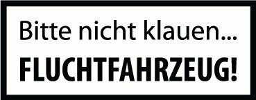 Fluchtfahrzeug, Farbe: schwarz