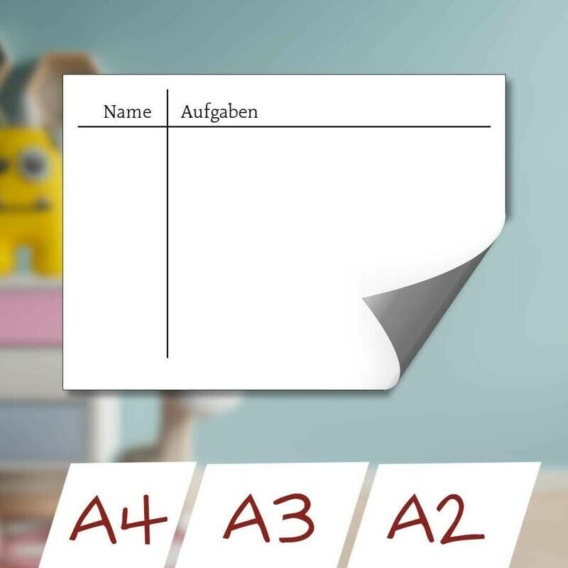Whiteboardfolie Whiteboardfolie "WG- und Familienplaner"