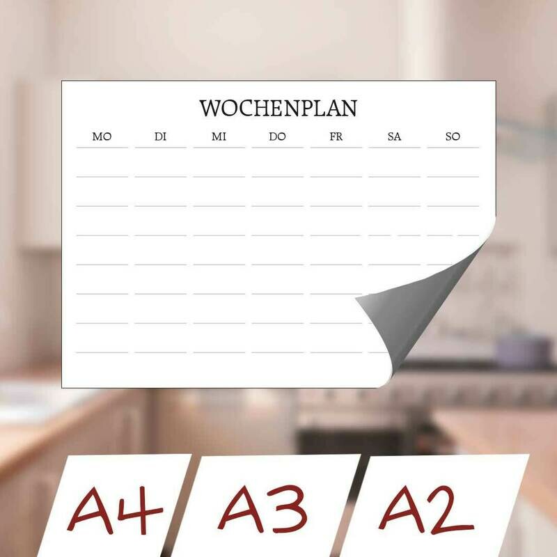 Whiteboardfolie "Wochenplaner"