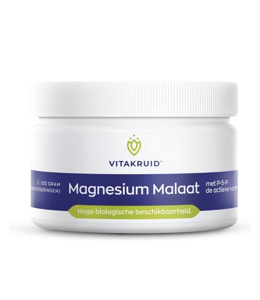 Magnesium Malaat 120 gram poeder
