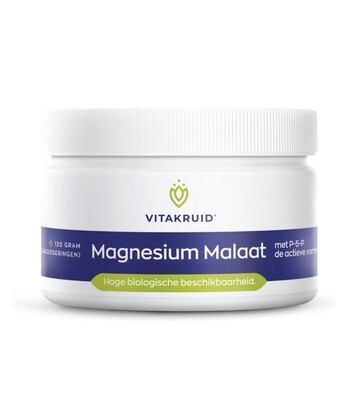 Magnesium Malaat 120 gram poeder Magnesium Malaat 120 gram poeder