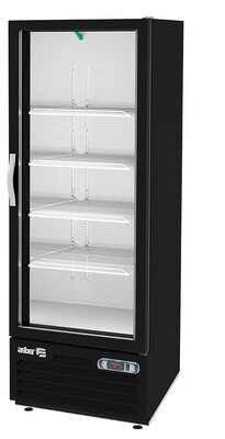 Refrigerador Merchandiser 17´ 1 Puerta de Cristal Asber Color Negro ARM-17 HC