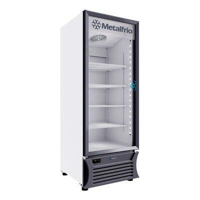 Refrigerador Vertical Metalfrio RB460 Iluminación Led 1 Puerta de Cristal