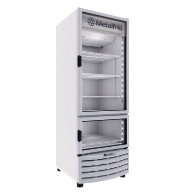 Refrigerador Vertical para Cerveza Metalfrio VN50 Iluminación Led 1 Puerta de Cristal
