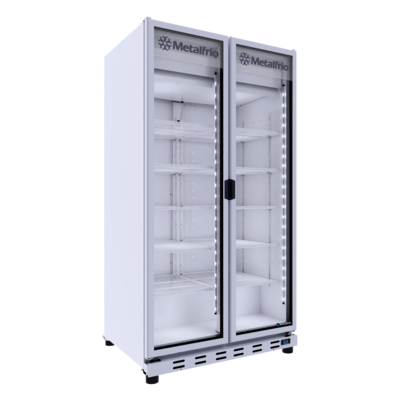 Refrigerador Vertical para Cerveza Metalfrio VN100 Iluminación Led 1 Puerta de Cristal
