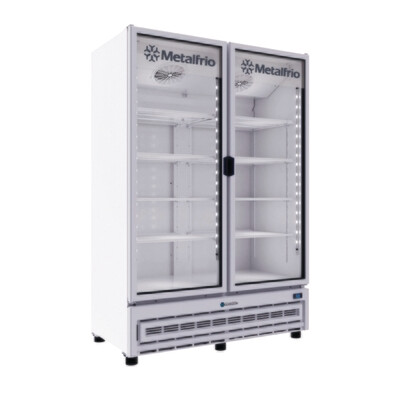 Refrigerador Vertical para Cerveza Metalfrio VN120 Iluminación Led 1 Puerta de Cristal