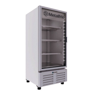 Congelador/Refrigerador Vertical Metalfrio 1 Puerta de Cristal 1 Parrilla CVC15