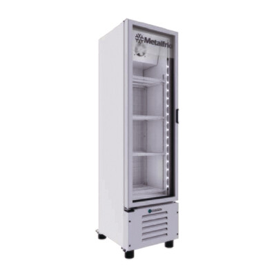 Congelador/Refrigerador Vertical Metalfrio 1 Puerta de Cristal 1 Parrilla CVC08