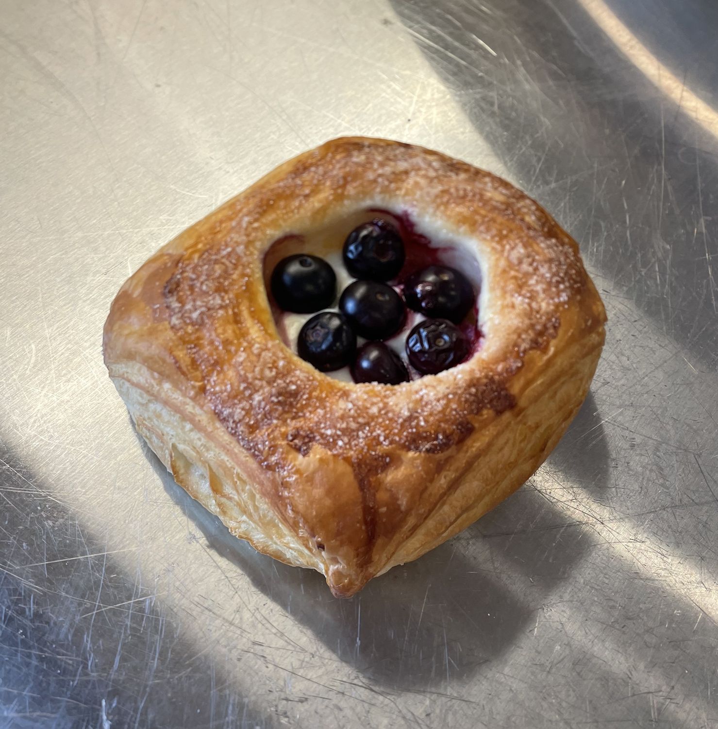 Lemon Cream Cheese with seasonal fruit Croissant
