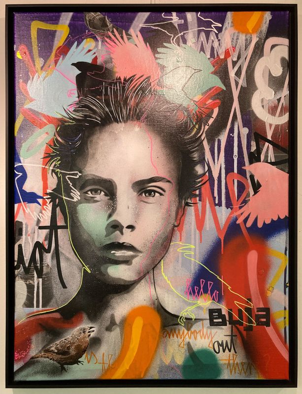 Girl with birds