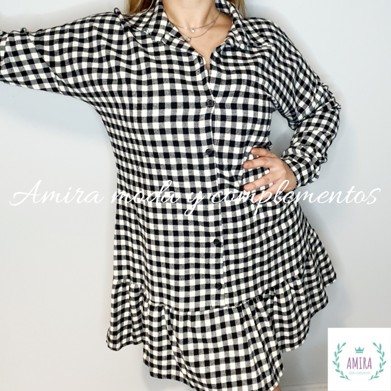 Vestido Camisero Vichy Zagora