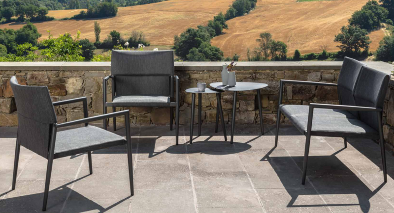 Talenti Adam chaises dark grey