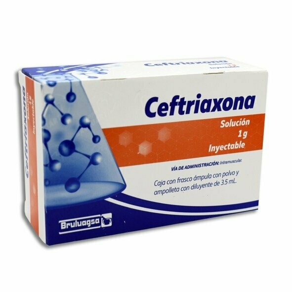 Ceftriaxona + Azitromicina Em Dose única Precisa De Receita Ceftriaxona 1gr I.M. Bruluart