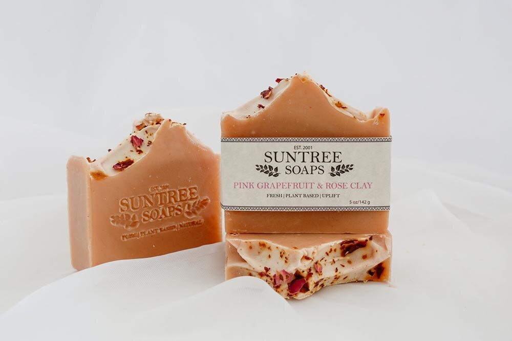 Suntree Soaps - Pink Grapefruit &amp; Rose Clay