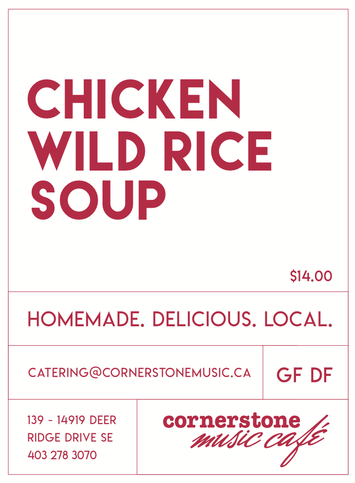 Cornerstone - Chicken Wild Rice (includes refundable jar fee $4)