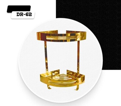 DR-62G ركنة استانلس جولد ٢ رف من دريم