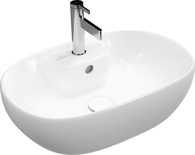 Villeroy &amp; Boch حوض فوق سطح افقي افينتو بفتحة خلاط ٥٩*٤٢.٥ سم ابيض