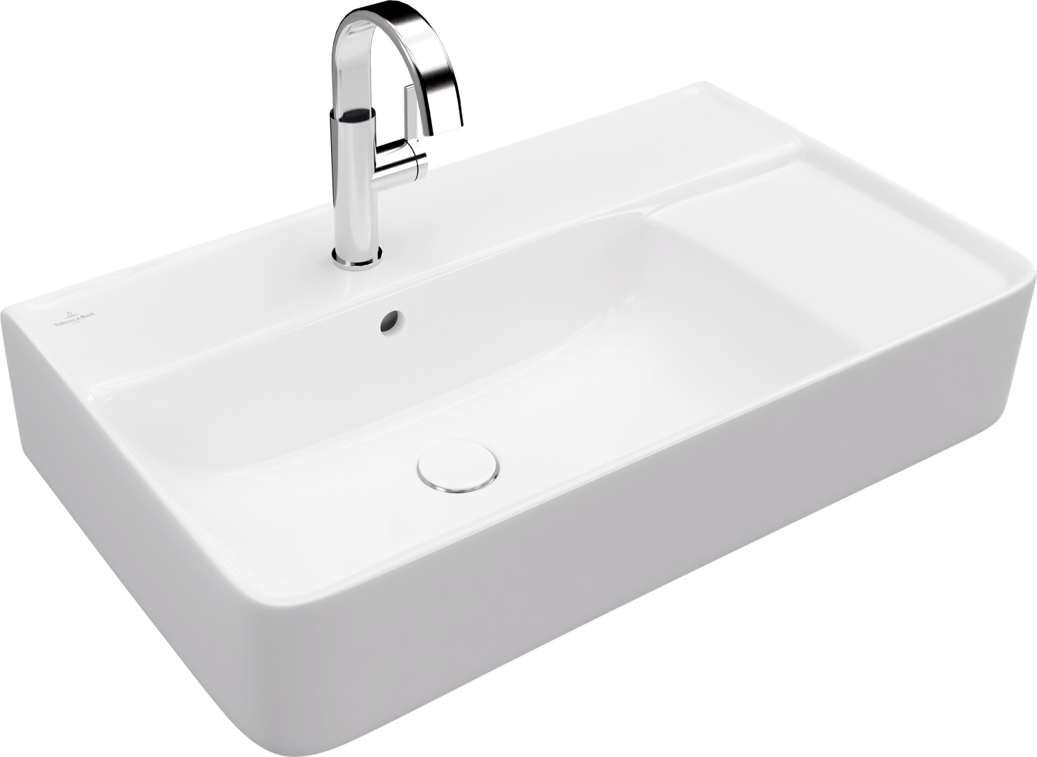 Villeroy &amp; Boch حوض صاب واي فوق الرخامه ٨٠*٤٦ سم ابيض من