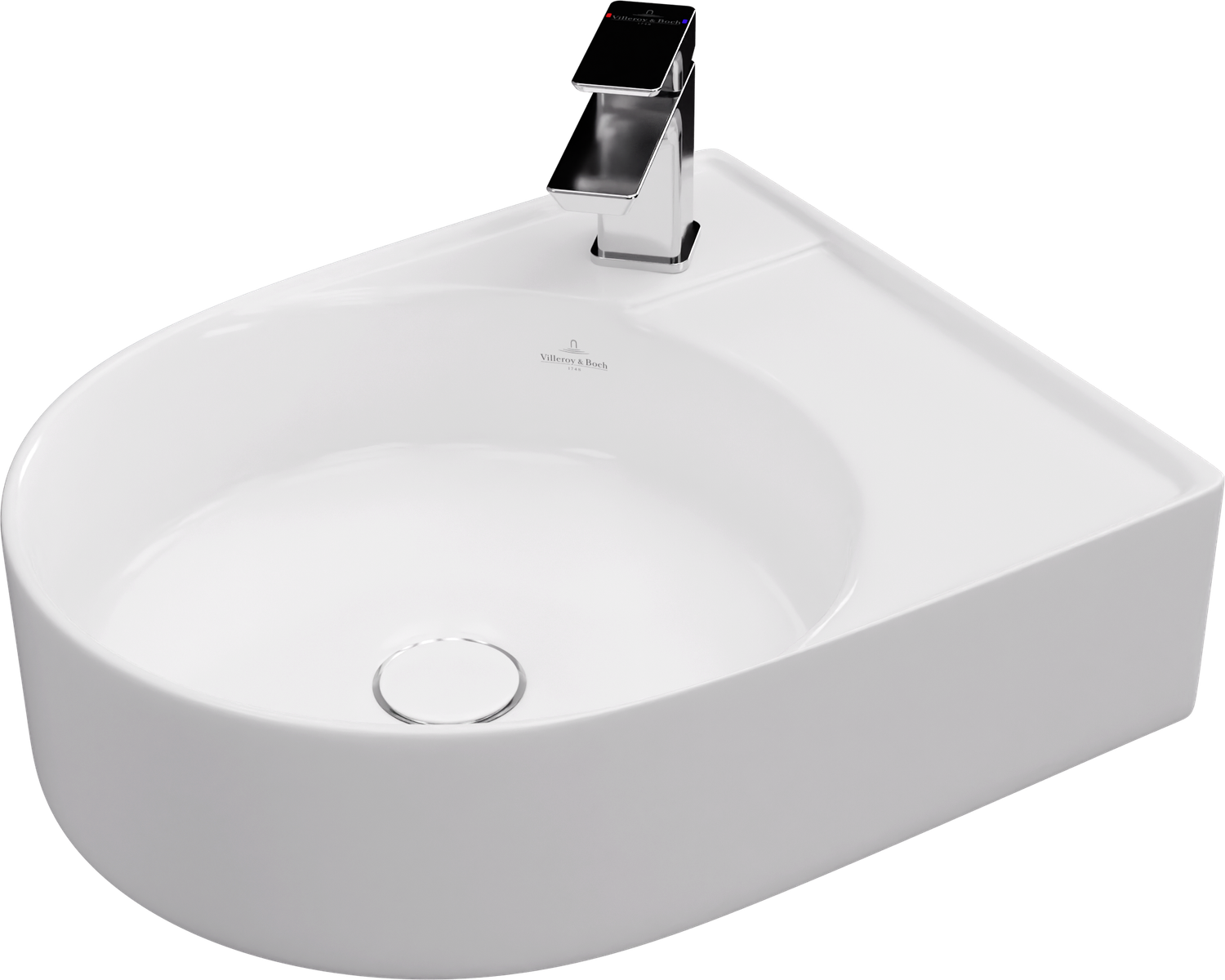 Villeroy &amp; Boch حوض صاب واي فوق سطح افقي ٥٢.٥* ٤٣.٥ سم ابيض من