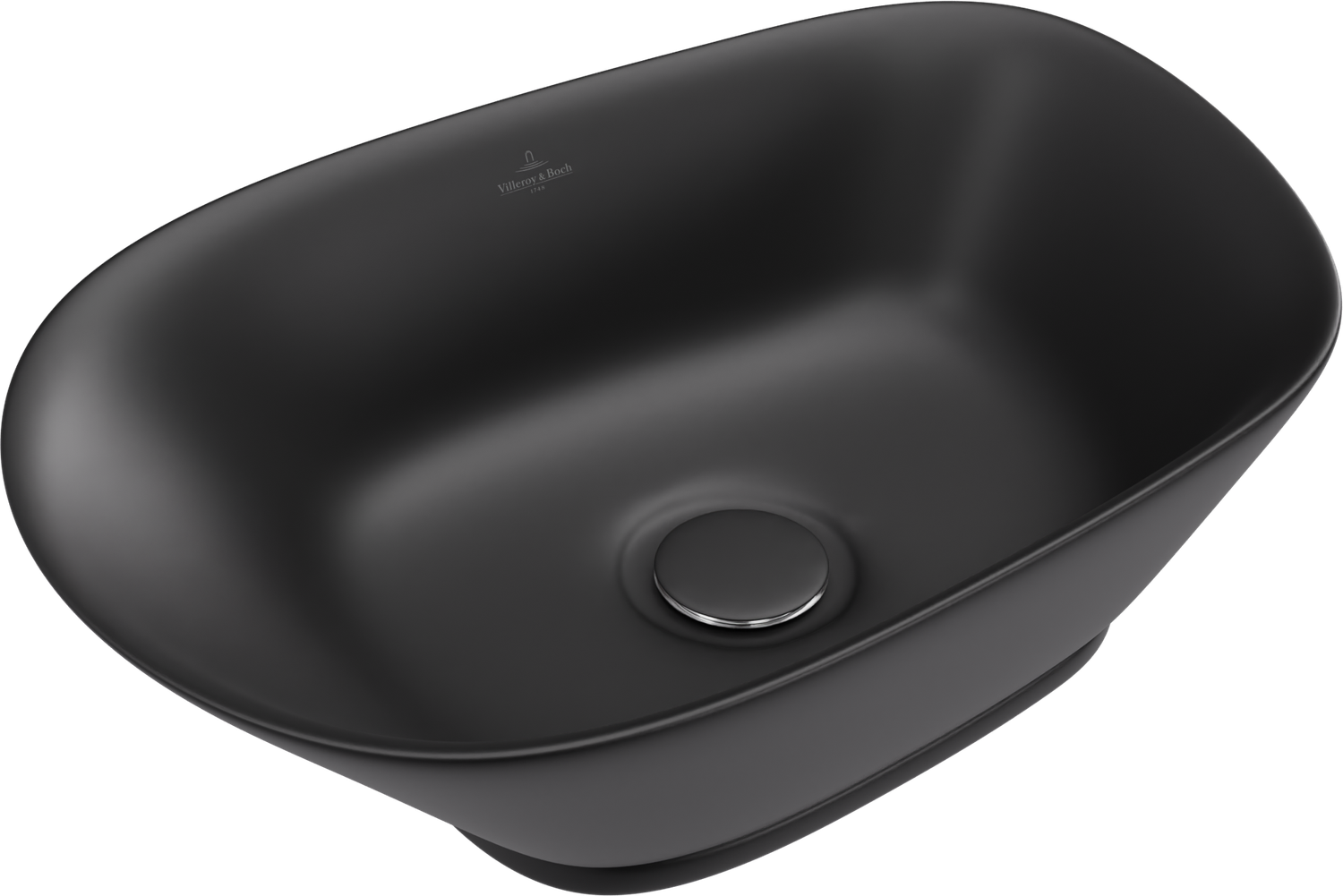 Villeroy &amp; Boch حوض فوق سطح افقي صاب واي ٥٤.٥ * ٤٢.٥ اسود من