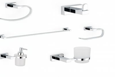 4000C طقم اكسسوار حمام نيكل كروم ستانلس ٦ قطع من دريم