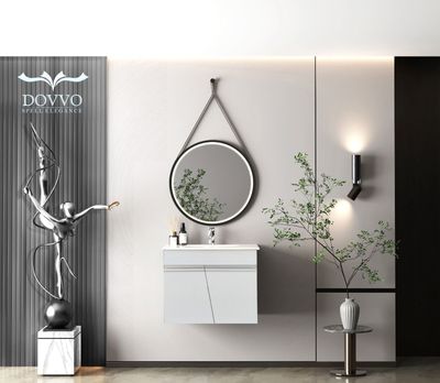 DOVVO وحدة دوفو بورديوم ابيض ٦٠*٥٠ سم بالحوض الابيض من دوفو  102