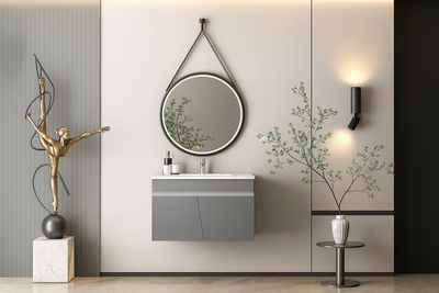 DOVVO وحدة بورديوم بضلفتين 502 بترولي ٦٠*٥٠ سم بالحوض الابيض من