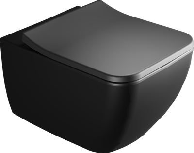 Villeroy &amp; Boch مرحاض معلق فينشيلو ريمليس بالدش و السيديلي ذاتي الغلق اسود من