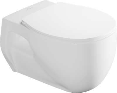 Villeroy &amp; Boch مرحاض معلق ريمليس اونوفو بالدش بسيديلي ذاتي الغلق ابيض